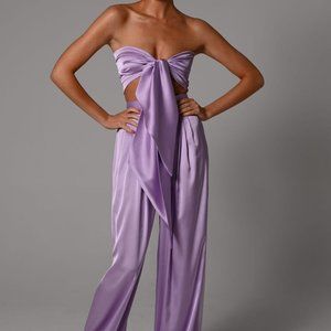 The Dolls House, Natasha Trousers and Bandeau in Lilac, XS